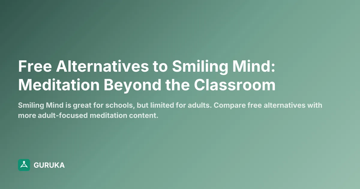 Free Alternatives to Smiling Mind: Meditation Beyond the Classroom